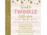 Twinkle Twinkle Little Star Birthday Invitation Template Free Twinkle Twinkle Little Star Birthday Invitation Zazzle Com