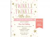 Twinkle Twinkle Little Star Birthday Invitation Template Free Twinkle Twinkle Little Star Birthday Party Invitation Template