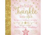 Twinkle Twinkle Little Star Birthday Invitation Template Twinkle Twinkle Little Star Birthday Invitation Zazzle Com