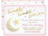 Twinkle Twinkle Little Star Birthday Invitation Template Twinkle Twinkle Little Star Birthday Invitation Zazzle