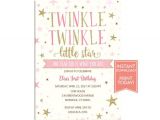 Twinkle Twinkle Little Star Birthday Invitation Template Twinkle Twinkle Little Star Birthday Party Invitation Template
