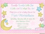 Twinkle Twinkle Little Star Girl Baby Shower Invitations Twinkle Twinkle Little Star Baby Shower Invitation Moon