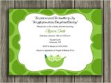 Two Peas In A Pod Baby Shower Invitations for Twins Two Peas In A Pod Baby Shower Invitations