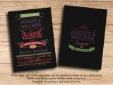 Two Sided Graduation Party Invitations Graduation Party Vintage Chalkboard Double Sided Printable