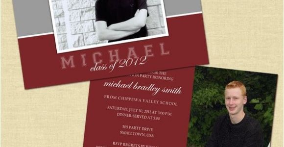 Two Sided Graduation Party Invitations Items Similar to Double Sided Graduation Party Invitation