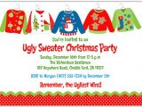 Ugly Christmas Sweater Party Invites Christmas Party Invitations Ugly Sweater