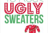 Ugly Christmas Sweater Party Invites Items Similar to Ugly Sweater Party Invitations Set Of