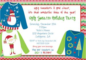 Ugly Sweater Holiday Party Invitation Template Christmas Party Invitations Ugly Sweater 3 Christmas