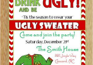 Ugly Sweater Holiday Party Invitation Template Ugly Christmas Sweater Invitation 2 On Storenvy