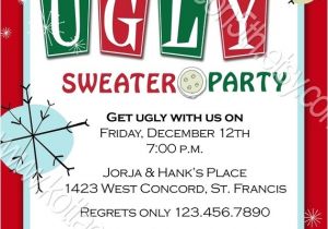 Ugly Sweater Party Invitation Poem Ugly Sweater Christmas Party Invitations Wording Best