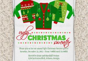 Ugly Sweater Party Invitation Template Free Ugly Christmas Sweater Party Invitation Ugly by Invitationblvd