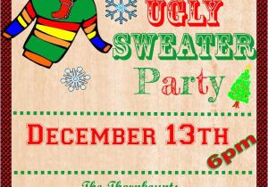 Ugly Sweater Party Invitation Template Free Ugly Sweater Invitation Template Free Ugly Sweater Party