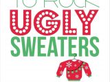 Ugly Sweater Party Invite Template Items Similar to Ugly Sweater Party Invitations Set Of