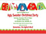 Ugly Sweater Party Invites Christmas Party Invitations Ugly Sweater