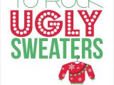 Ugly Xmas Sweater Party Invites Items Similar to Ugly Sweater Party Invitations Set Of