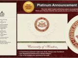 Uh Graduation Invitations University Of Houston Graduation Announcements