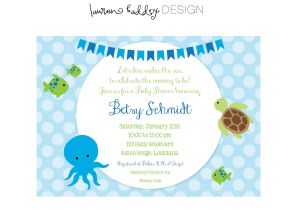 Under the Sea Baby Boy Shower Invitations Diy Under the Sea Baby Shower Invitation