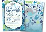 Under the Sea Baby Boy Shower Invitations Under the Sea Baby Shower Invitation Diy by sincerelyjennifer