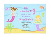 Under the Sea Birthday Invitation Template Mermaid Under the Sea Birthday Party Invitations Zazzle
