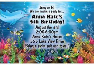 Under the Sea Birthday Invitations Free Free Printable Under the Sea Birthday Party Invitations