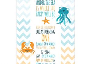 Under the Sea Birthday Invitations Free Printable Printable Custom Birthday Party Invitation Under the Sea