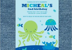 Under the Sea Birthday Invitations Free Printable Under the Sea Birthday Invitation Printable Under the Sea