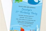 Under the Sea Birthday Invitations Free Printable Under the Sea Party Invitations Professionally Printed