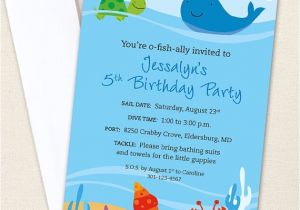 Under the Sea Birthday Invitations Free Under the Sea Party Invitations Professionally Printed