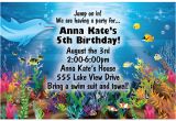 Under the Sea Birthday Party Invitation Template Under the Sea Birthday Party Invitations Free Invitation