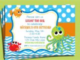 Under the Sea Birthday Party Invitation Template Under the Sea Invitation Printable or Printed with Free Etsy