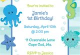 Under the Sea Birthday Party Invitations Free Printable Under the Sea Birthday Invitation Boy by Anchorbluedesign