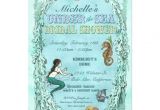 Under the Sea Bridal Shower Invitations Under the Sea Mermaid Bridal Shower Invitation