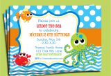 Under the Sea Party Invitation Template Under the Sea Invitation Printable or Printed with Free