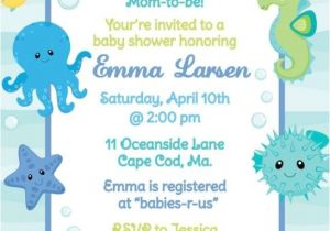 Underwater Baby Shower Invitations Underwater Baby Shower Invitations Superior Baby Shower