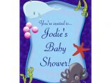 Underwater Baby Shower Invitations Underwater Sea Marine Baby Shower Invitation