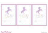 Unicorn Birthday Invitations Free Printable Free Unicorn Birthday Party Printables