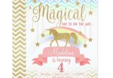 Unicorn Invitations for Birthday Party Magical Rainbow Unicorn Birthday Party Invitation Zazzle Com