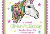 Unicorn Invitations for Birthday Party Unicorn Invitations Unicorn Birthday Party Invitations