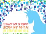 Unicorn Party Invitation Wording Rainbow Unicorn Birthday Invitation In 2018 Girls