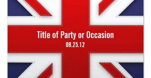 Union Jack Party Invitation Template Free Union Jack Party Invitation Uk Party Invitation Zazzle