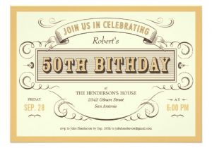 Unique 50th Birthday Invitation Ideas Unique Vintage 50th Birthday Invitations