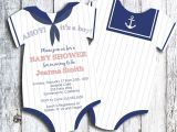 Unique Baby Boy Shower Invitations Sailor Ahoy It S A Boy Esie Baby Shower by
