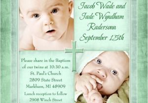 Unique Baptismal Invitation for Baby Boy Personalized Catholic Christening Invitation Boy