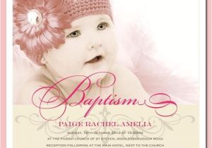 Unique Baptismal Invitation for Baby Girl Baby Girl Christening Invitations