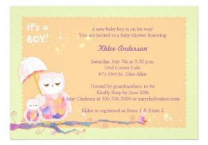 Unique Boy Baby Shower Invitations Unique Sweet Owls Baby Boy Baby Shower Invites