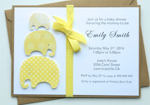 Unique Homemade Baby Shower Invitations Handmade Baby Shower Invitation