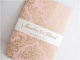 Unique Invitations for Quinceaneras Pink Gold Wedding Invitation