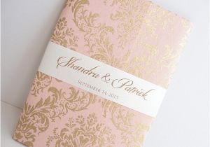 Unique Invitations for Quinceaneras Pink Gold Wedding Invitation