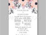 Unique Wedding Invitation Card Template Anemone Wedding Invitation Card Printable Template