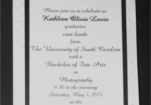 University Of south Carolina Graduation Invitations Pause Dream Enjoy Easy Hand Made Graduation Invitation
